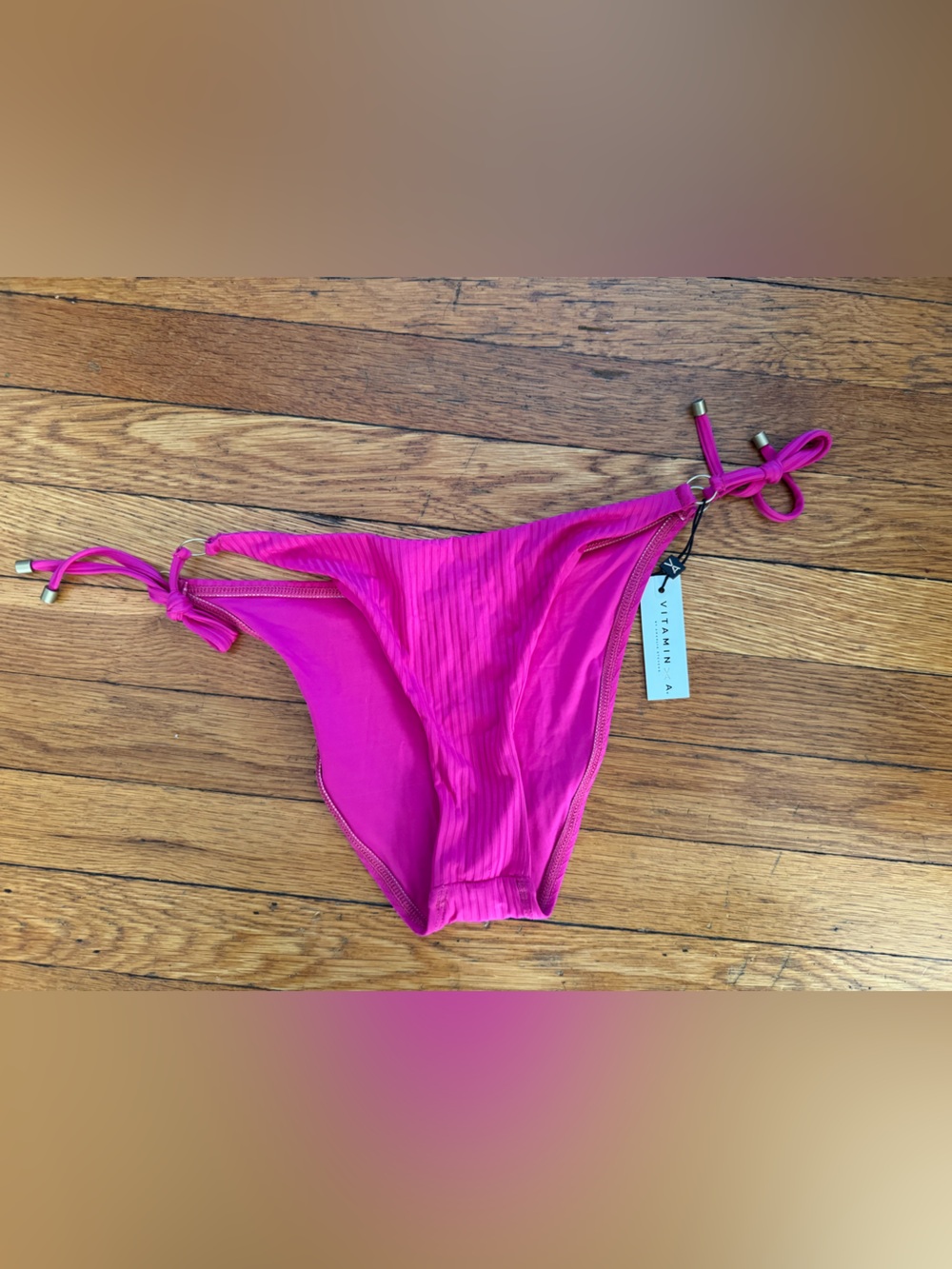 Vitamin A rubbed swim bottom in pink size 10/L
